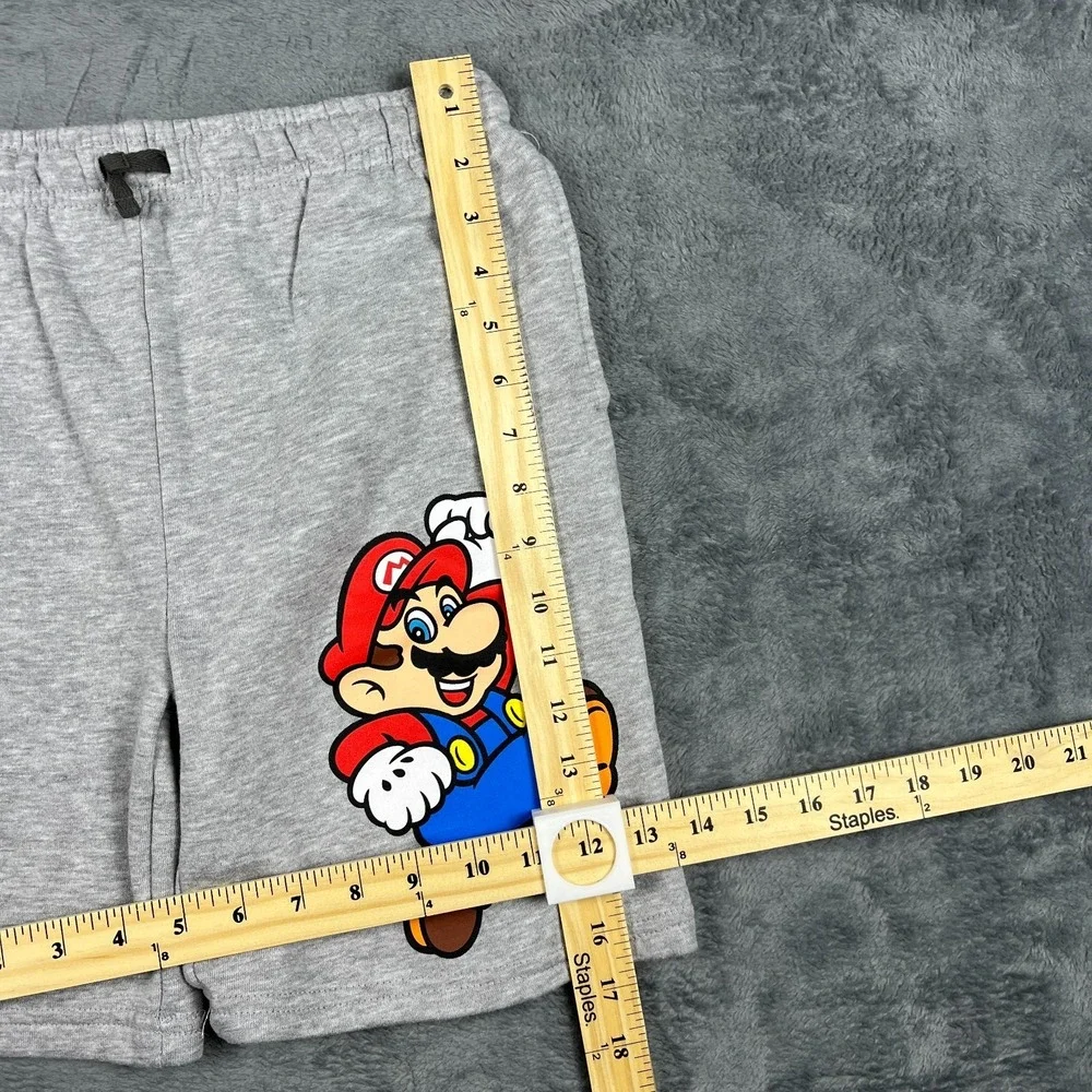 Super Mario Boys 2 Piece T-Shirt and Shorts Set Blue Gray Graphic Size 10/12